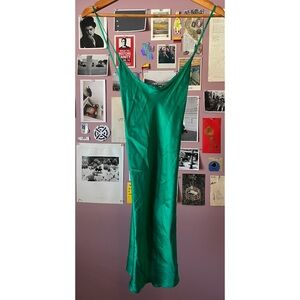 Victoria's Secret Teal Silk Dress